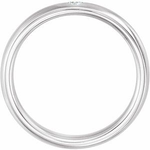 Accented Comfort-Fit Half Round Band