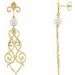 Fleur-de-lis Pearl Earrings