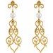 Fleur-de-lis Pearl Earrings