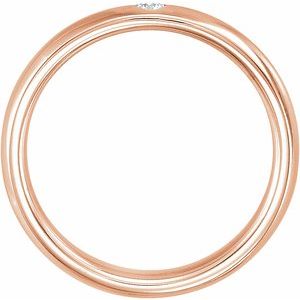 Accented Comfort-Fit Half Round Band