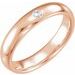 Accented Comfort-Fit Half Round Band