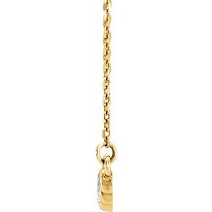 Graduated Bezel-Set Necklace or Center