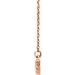 Graduated Bezel-Set Necklace or Center