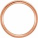 Stepped-Edge Comfort-Fit Half Round Band with Hammer Finish