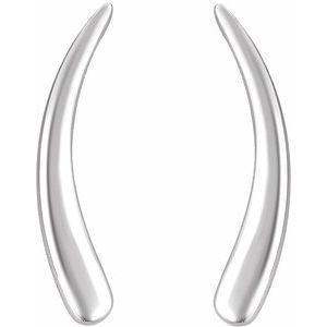 Curved Ear Climbers