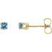 Round 4-Prong Youth Birthstone Stud Earrings