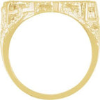 17.9 mm Coin Frame Nugget Ring
