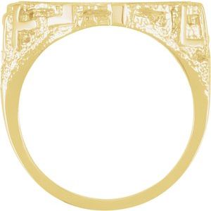 17.9 mm Coin Frame Nugget Ring