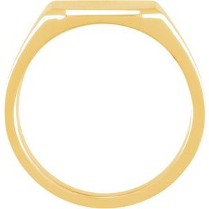 Octagon Signet Ring