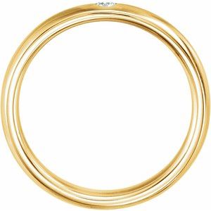 Accented Comfort-Fit Half Round Band
