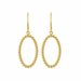 Beaded Oval Earrings