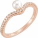 Pearl V Ring