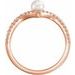Pearl V Ring