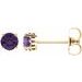 Round 4-Prong Scroll Setting® Stud Earrings