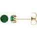 Round 4-Prong Scroll Setting® Stud Earrings