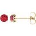 Round 4-Prong Scroll Setting® Stud Earrings