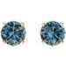 Round 4-Prong Scroll Setting® Stud Earrings
