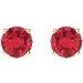 Round 4-Prong Scroll Setting® Stud Earrings