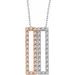 Geometric Rectangle Necklace