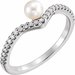 Pearl V Ring