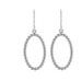 Beaded Oval Earrings