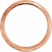 Comfort-Fit Half Round Band with Hammer Finish
