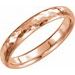 Comfort-Fit Half Round Band with Hammer Finish