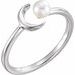 Pearl Crescent Moon Ring
