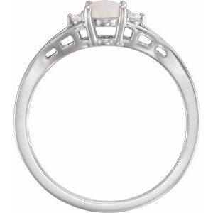 Accented Cabochon Ring