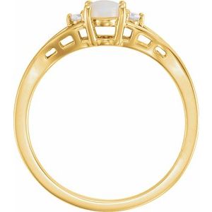Accented Cabochon Ring