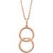 Interlocking Circle Necklace or Pendant