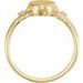 Oval Fleur-de-lis Signet Ring