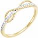 Accented Infinity-Inspired Ring