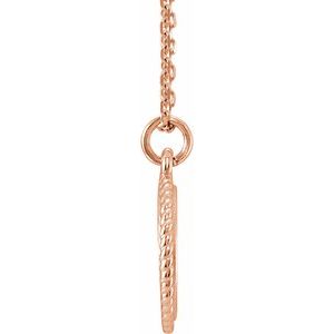 Engravable Rope Necklace or Charm/Pendant