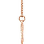 Engravable Rope Necklace or Charm/Pendant