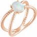 Criss-Cross Cabochon Ring