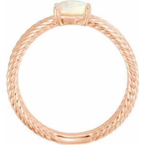 Criss-Cross Cabochon Ring