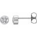 Round Bezel-Set Birthstone Stud Earrings