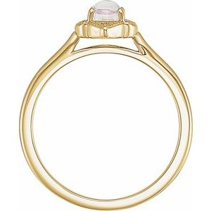 Clover Cabochon Ring