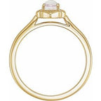 Clover Cabochon Ring