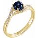 Accented Cabochon Ring
