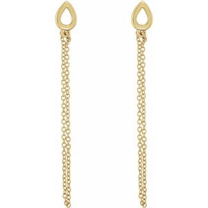 Leaf Chain Earrings