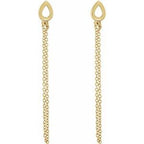 Leaf Chain Earrings