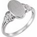 Oval Fleur-de-lis Signet Ring