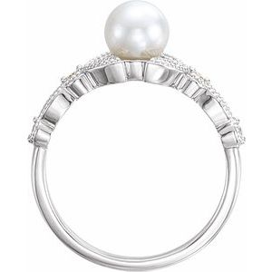 Pearl Leaf Ring