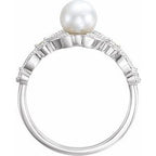 Pearl Leaf Ring