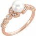 Pearl Leaf Ring