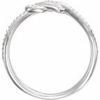 Accented Knot Ring
