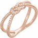 Accented Knot Ring