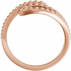 Beaded Bypass Ring